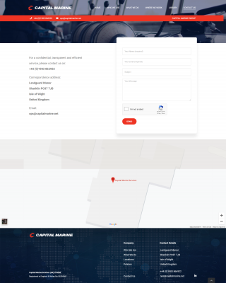 Capital Marine Website development